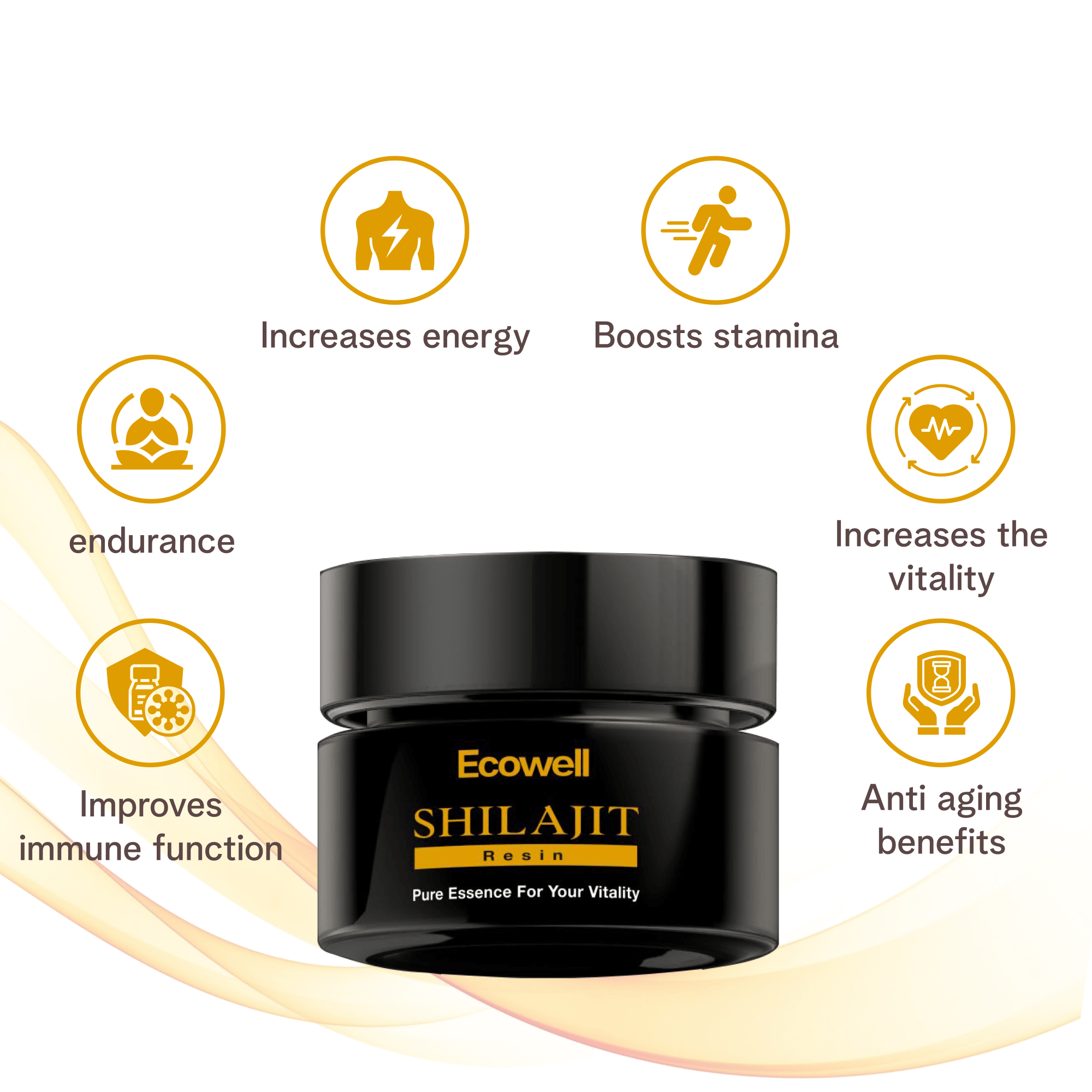 Ecowell Pure Himalayan Shilajit Resin