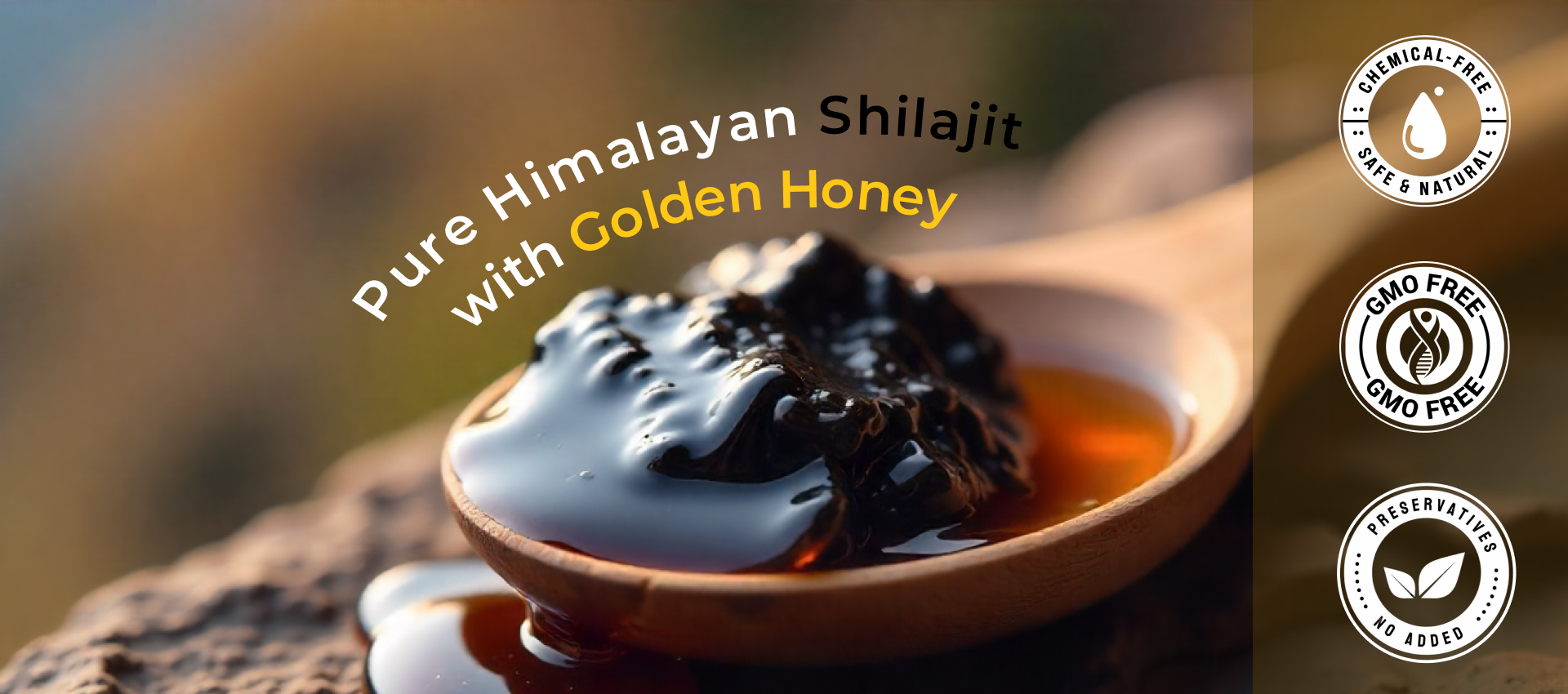 Pure Himalayan Shilajit with Golden Honey