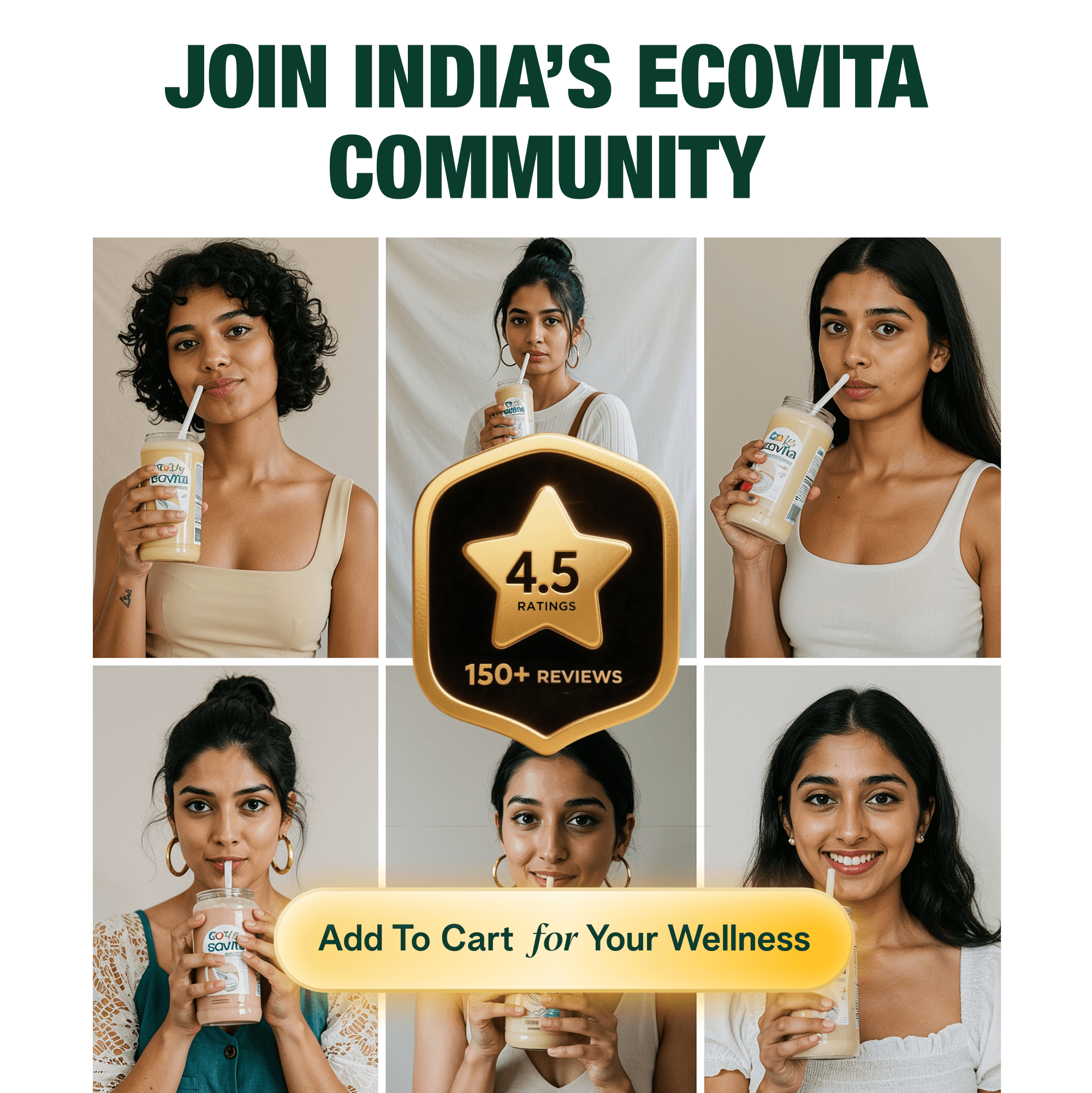 Plant Protein Powder -Ecovita | Vegan & Plant based Protein